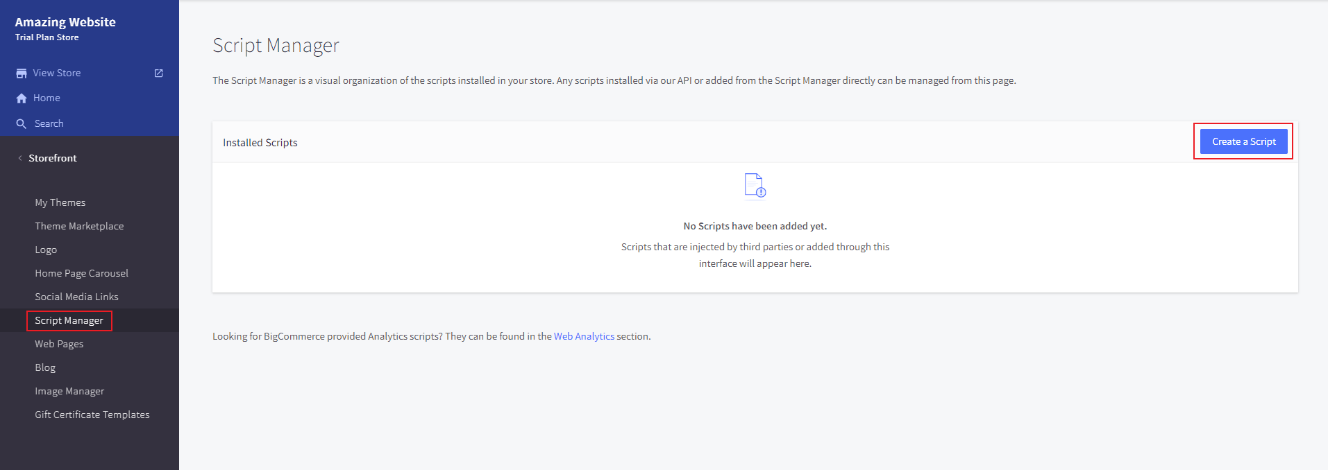 Screenshot of instruction